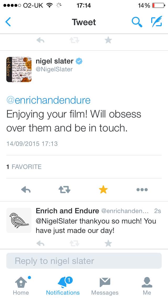 Day made! Thank you <a href="/nigelslater/">nigel slater</a>!