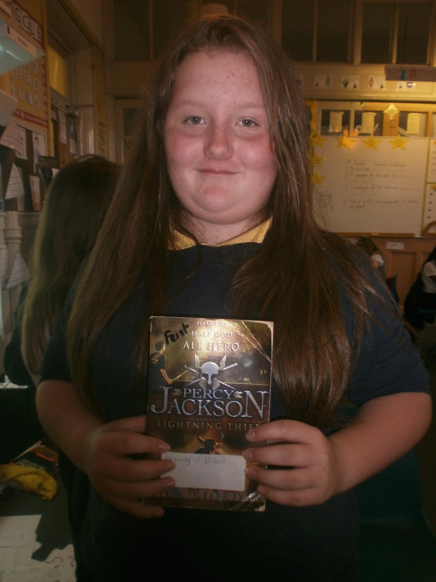 BrillBookClub's tweet photo. Read about why #newmember Kiera, from @mrfeistsclass, is reading Percy Jackson http://t.co/X4icysTdaN