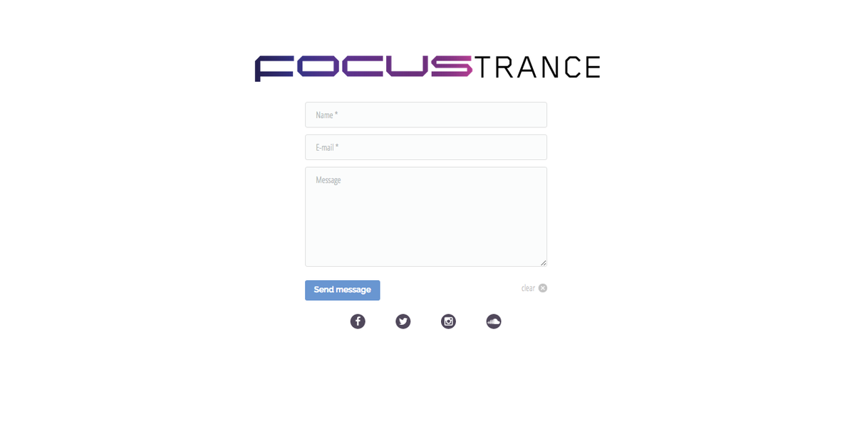 Send your demos at focustrance.com