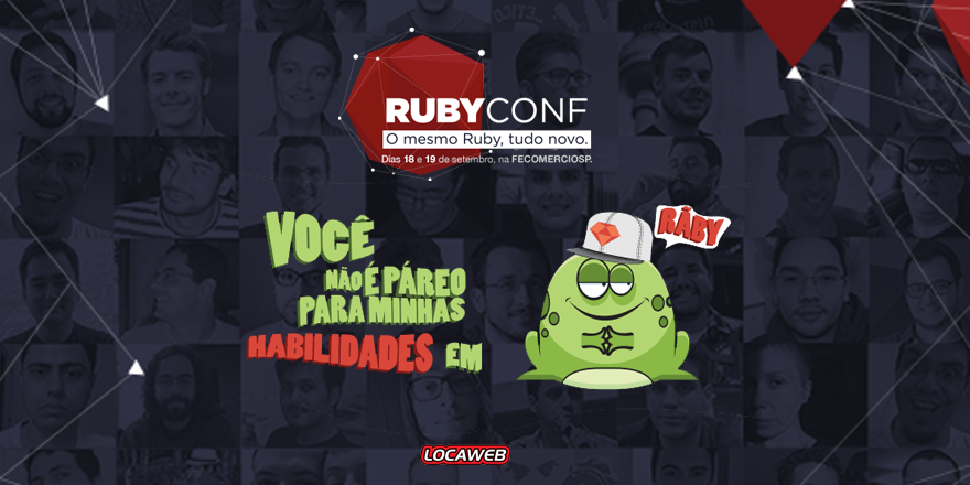 Hoje às 23h59 acabam as inscrições para a RubyConfBR 2015. Inscreva-se aqui: lwgo.to/rubyconf