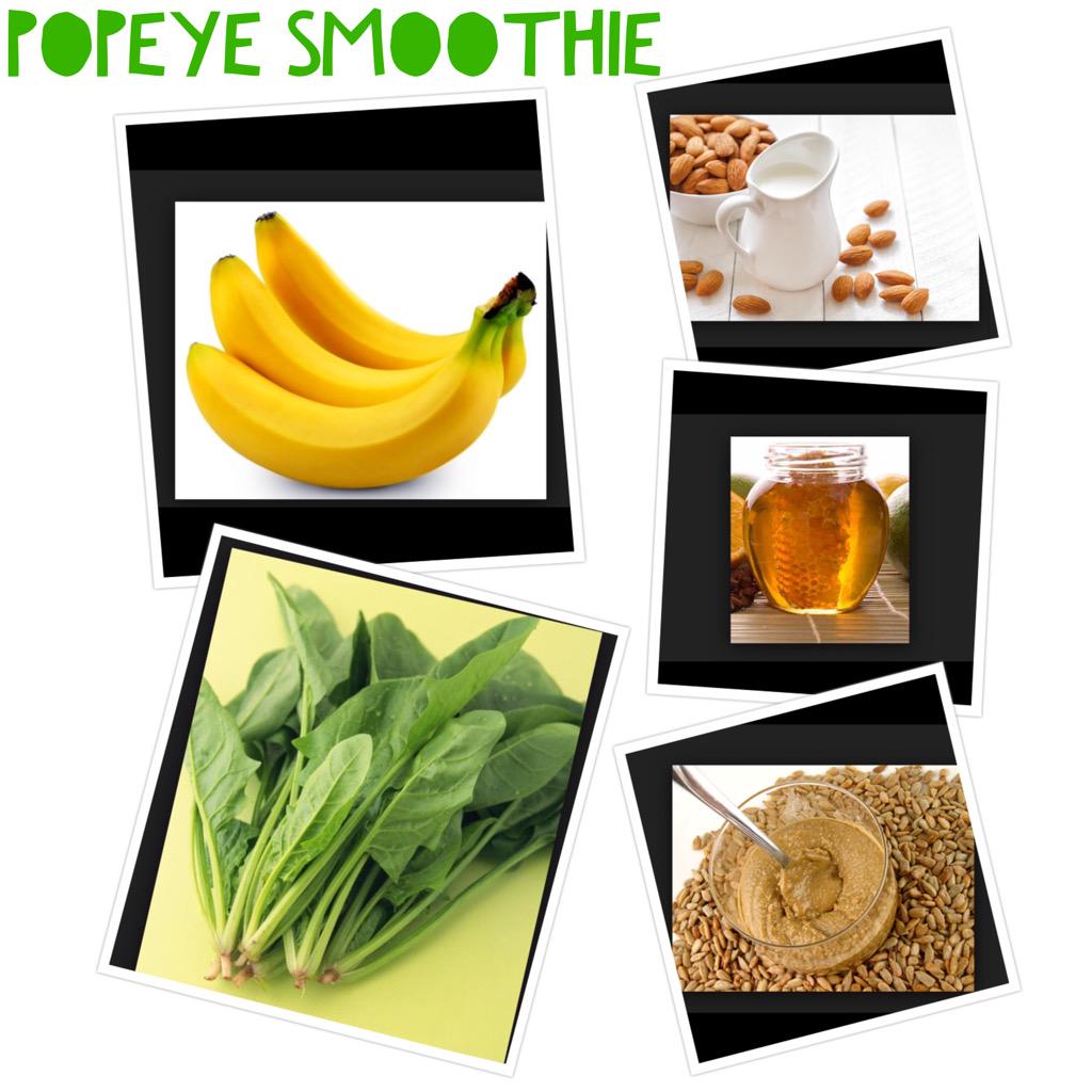 thejamnashville's tweet photo. Popeye Smoothie- Banana, Spinach, *Sunflower seed butter, Local honey, and Almond milk http://t.co/vsDv5AXxno