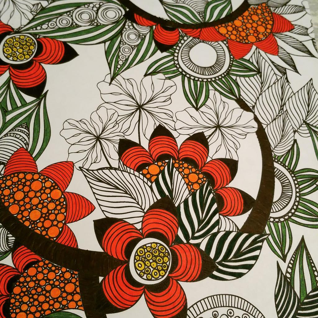 Only downside to colouring in, is the cramp in your arm #colouring #anxietyrelief #mindefullness #ocdwithcolours