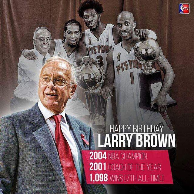 Happy 75th birthday to Coach Larry Brown!  