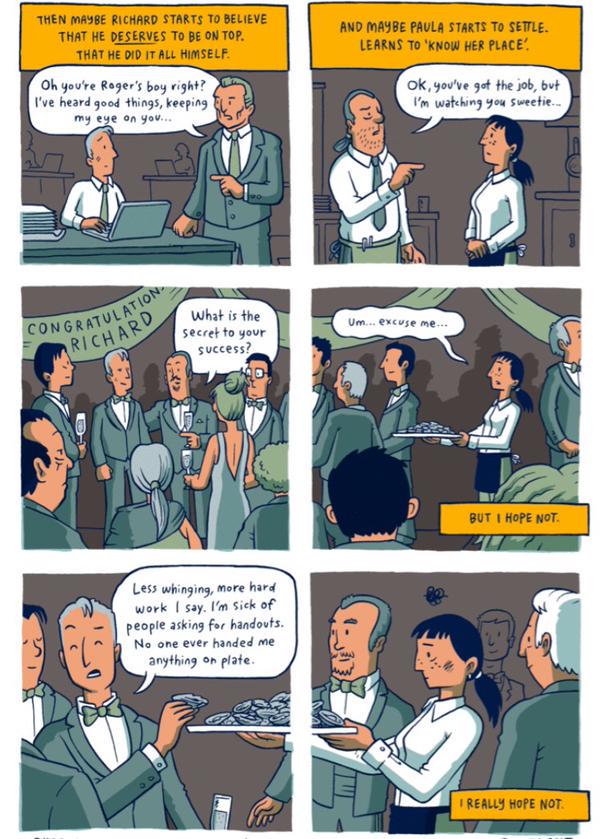 What privileged people like Matt Damon are thinking when they talk about "merit"