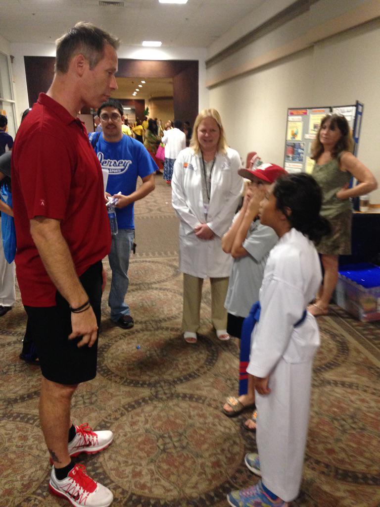 DevilsAlumni's tweet photo. "Thank you Morristown Medical Center for having me at your 20th Annual Community Health Day! Learned a lot!" ^GM http://t.co/qNhOoVCjZp