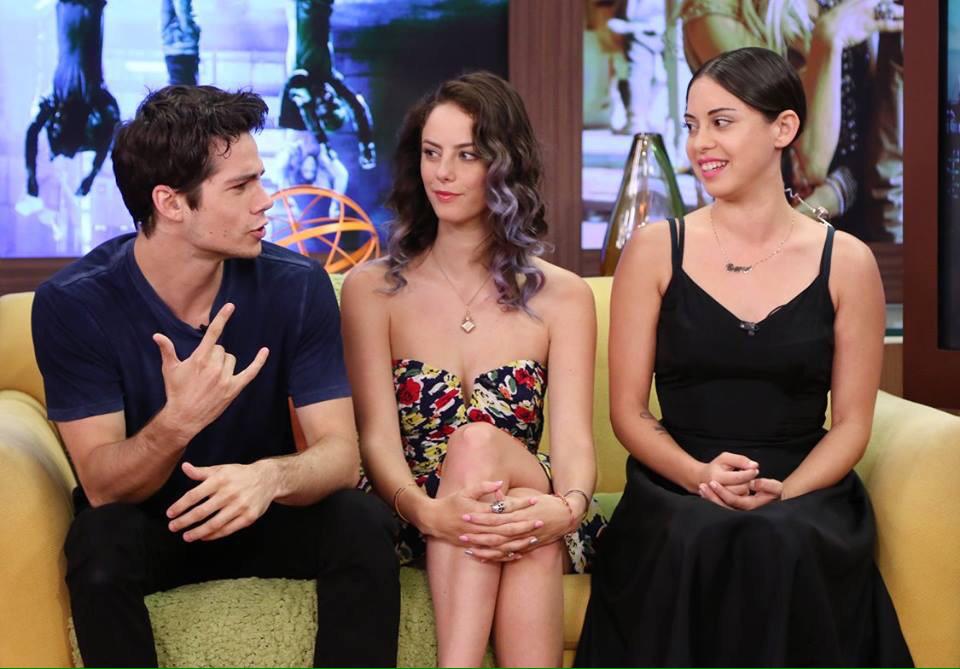 Promoting The Maze Runner: Scorch Trials at Univision Studios, on the set of Despierta America.