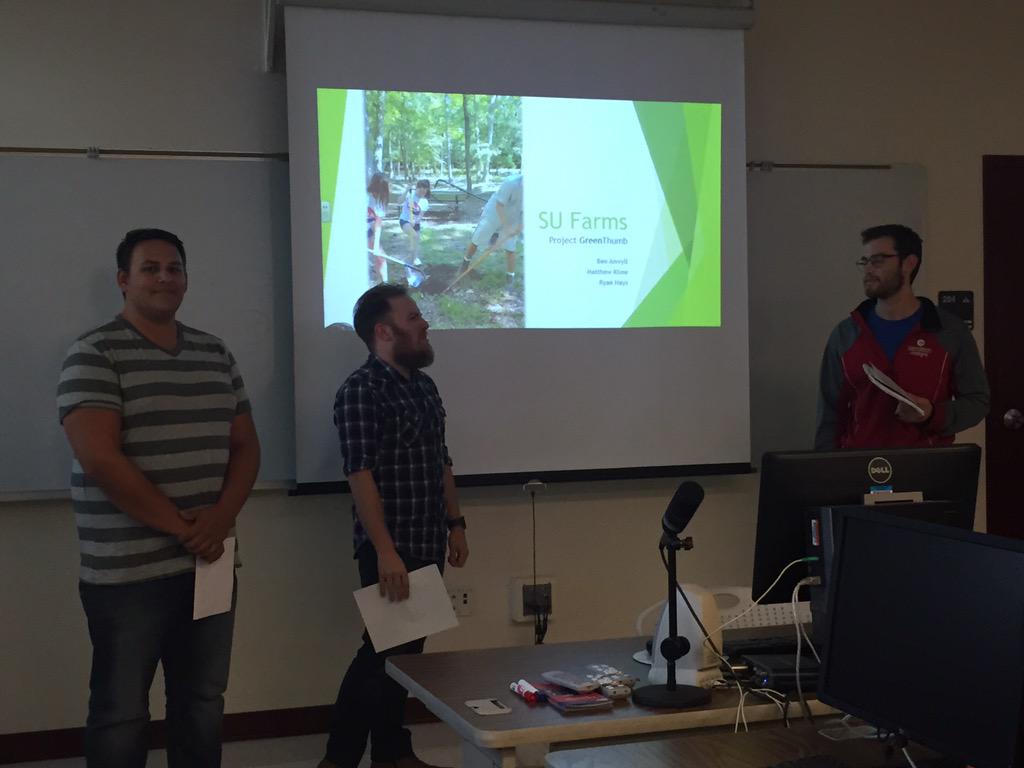 hkoverton's tweet photo. Team: SU Farms. Project Green Thumb. #servicelearning #ottresearch @CJ_ShipU #Sustainability http://t.co/uP5oYlG1n2
