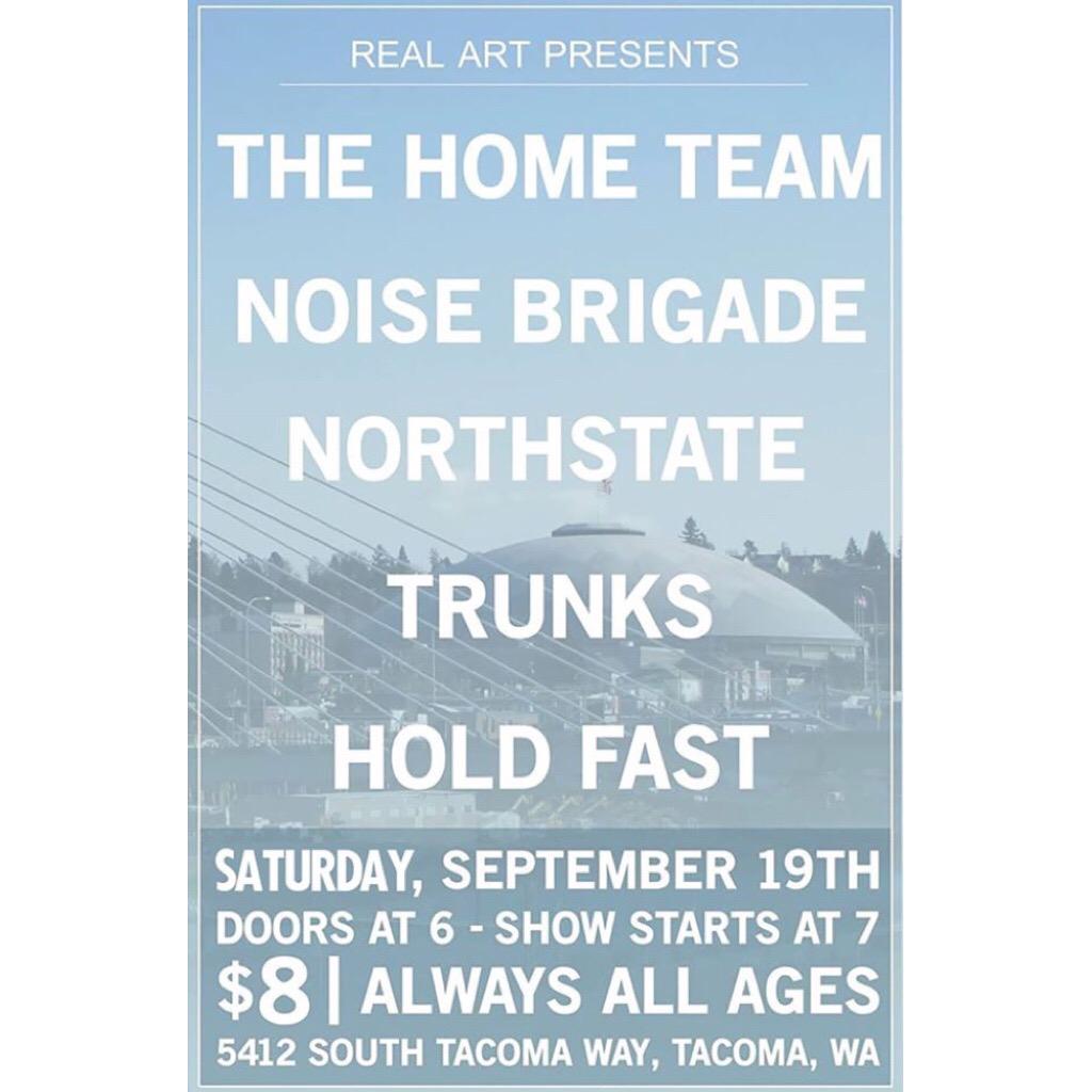 Show in Tacoma this Saturday with @holdfastnw <a href="/NORTHSTATEWA/">NORTHSTATE</a> <a href="/Noise_Brigade/">NOISE BЯIGADE</a> <a href="/thehometeamnw/">The 🇵🇸FREE PALESTINE🇵🇸 Team 🏡</a> Come hang!!!!