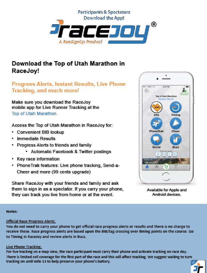 TopofUtah26_2's tweet photo. Download the FREE RaceJoy app!! Guarantee you will love it!! http://t.co/WeztWqnqsm