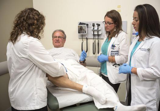 Gynecological and male urological teaching associates guide students