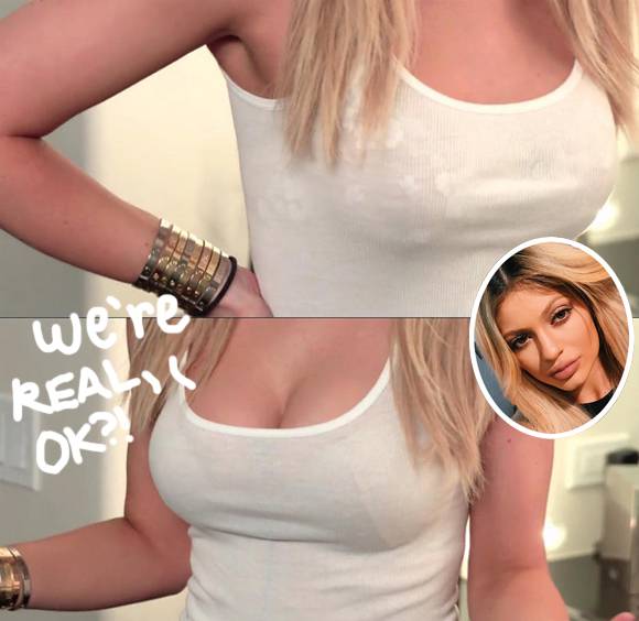 Perez Hilton on X: #KylieJenner FINALLY addresses those breast implant  rumors!   / X