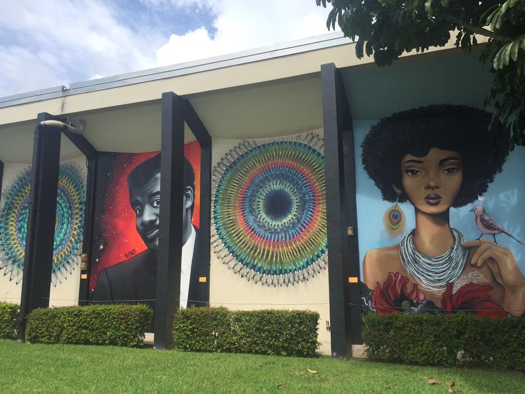 harrisalexc's tweet image. Amazing art happening in public spaces in Miami Gardens. This middle school is rad miamiherald.com/news/local/com…