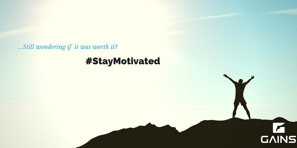 GainsApp's tweet image. #StayMotivated