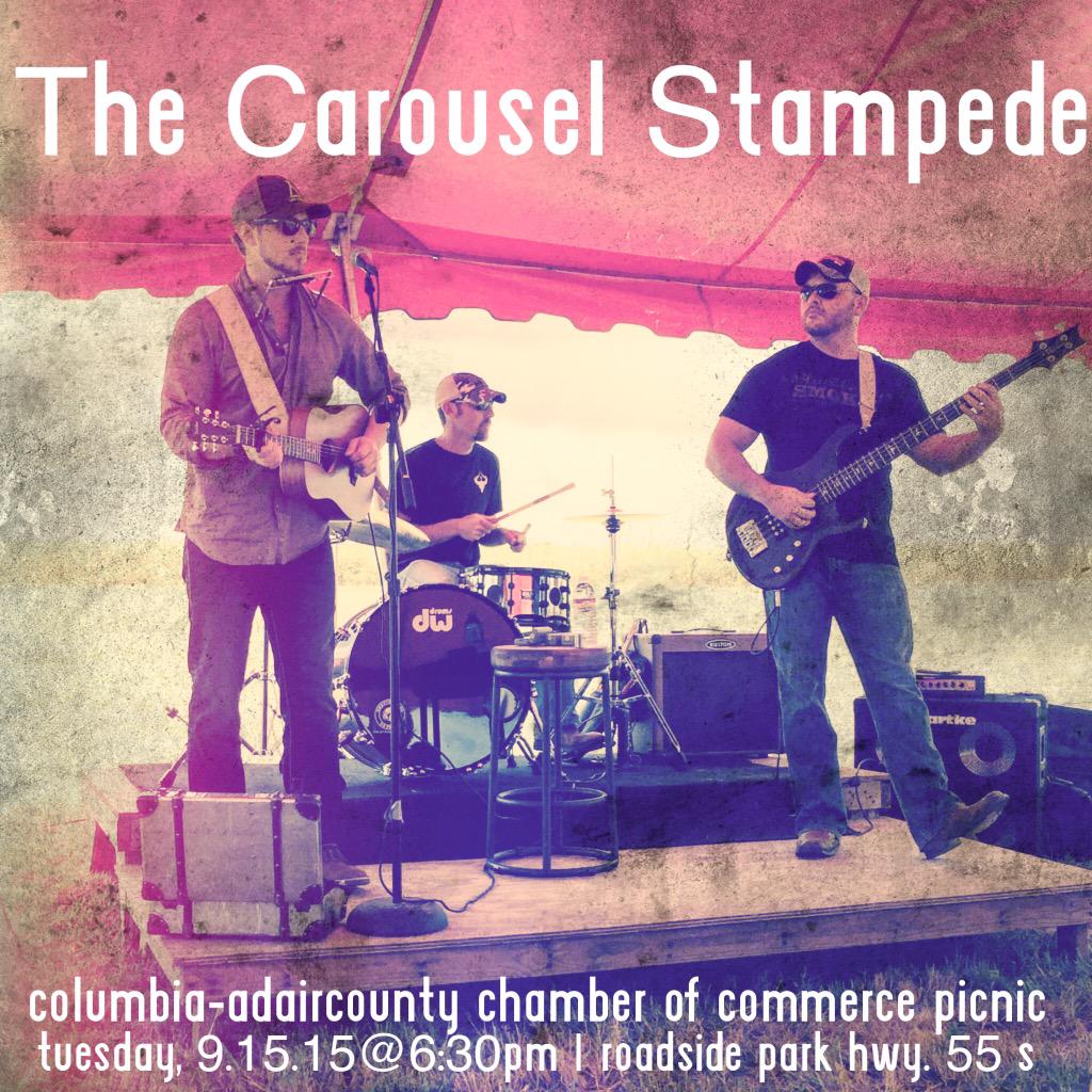 For all you lovers of commerce, picnics and Tuesday nights... #TheCarouselStampede