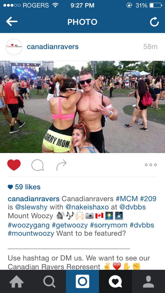 nakeishaxo's tweet photo. Don't even remember taking this 😅 #Canadianraver http://t.co/0ySN2WnsvF