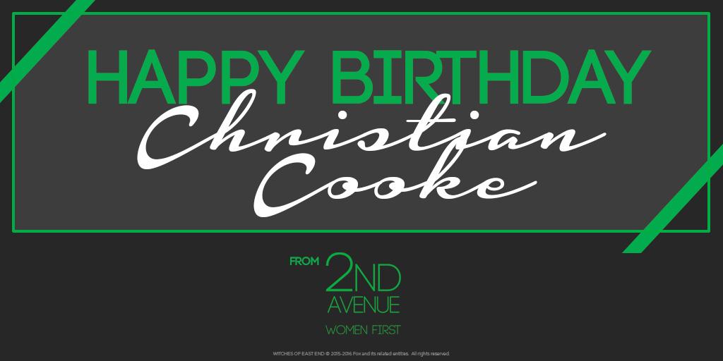 It\s time to greet the always handsome \"Witches of East End\" actor Christian Cooke a happy, happy birthday! :) 