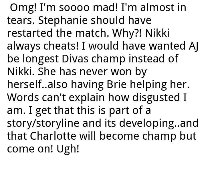 ViveksGirl's tweet photo. #DivasRevolution #DivasForMainEvent #SeasonPremiere #WWE #RAW #DivasTitle #divaschampion #TeamPCB #NikkivsCharlotte http://t.co/oBnhzVBu8x