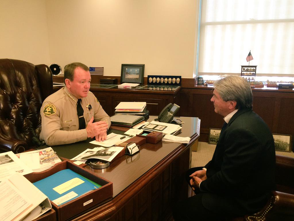 LACoSheriff32's tweet image. Discussing w/ @RandyCBS2 recent police deaths/successes that keep us moving forward losangeles.cbslocal.com/2015/09/14/kil… @LASDHQ