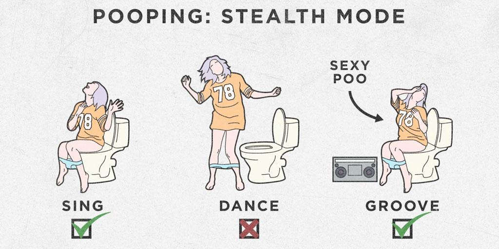 Sexy pooping