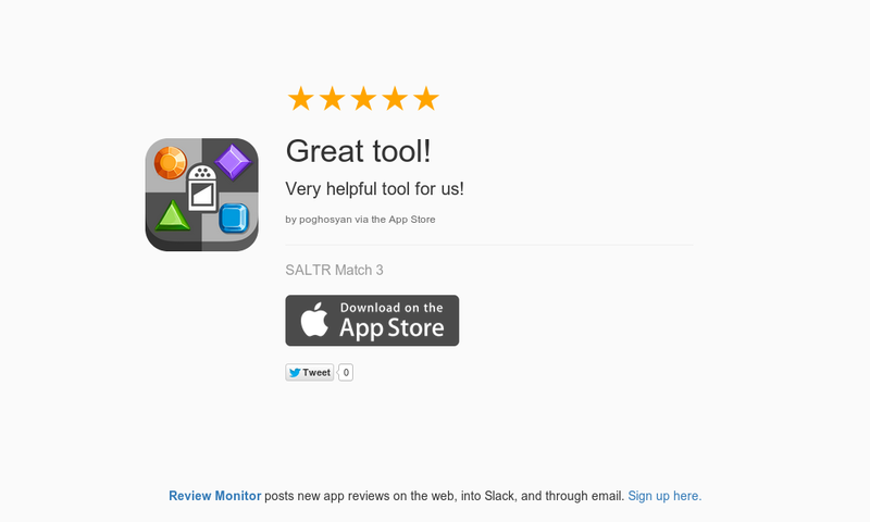 saltrapp's tweet photo. 5 Star Review "Great tool!: Very helpful tool for us!" https://t.co/GS2vUm9QcN http://t.co/pzQHEq8mZX