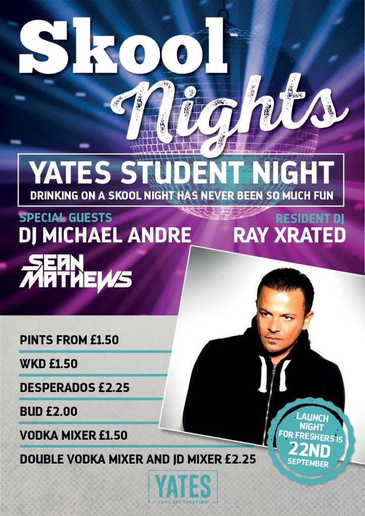 djseanmathews's tweet image. I&apos;m back @YatesHW for #FRESHERS2015 Launch Night!
@mrmichaelandre and I are ready to tear it up!!!! #Yates #Wycombe