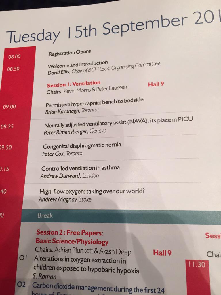 Peter Cox <a href="/SickKidsNews/">The Hospital for Sick Children (SickKids)</a> shares his experiences <a href="/PICSociety/">Paediatric Critical Care Society</a> <a href="/Bham_Childrens/">Bham Children's Hosp 💙</a> :Congenital Diaphragmatic Hernia #PICS2015