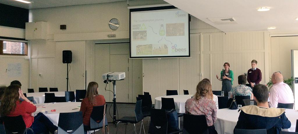 Growing the student-staff-community partnerships, with #sotonbees working in local businesses