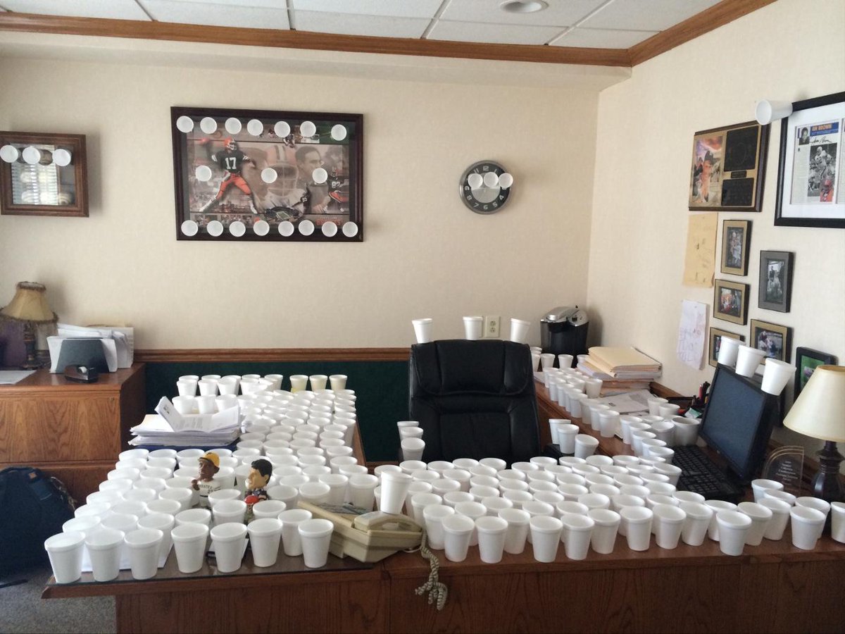 Practical jokes, shenanigans, tomfoolery and hijinx on our administrator!