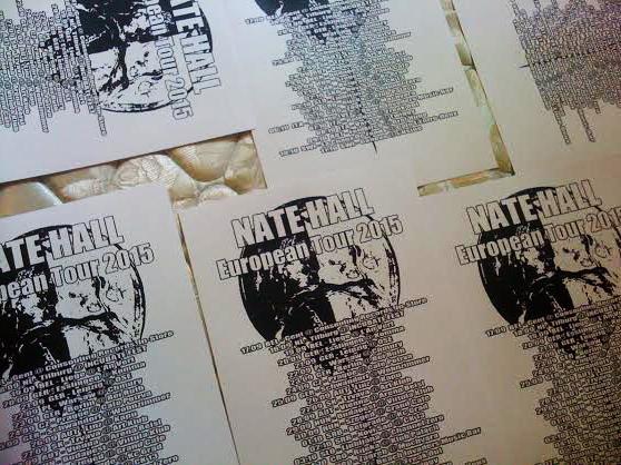 Posters for <a href="/natehall77/">Nate Hall</a> European tour.  #monkeyfistdesign #NateHall #USX
