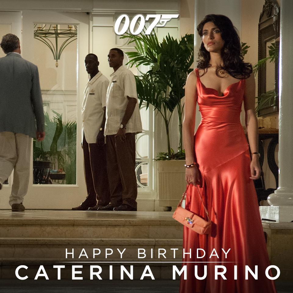 \" Happy birthday to Caterina Murino who played Solange in CASINO ROYALE (2006)  this woman is so beautiful...