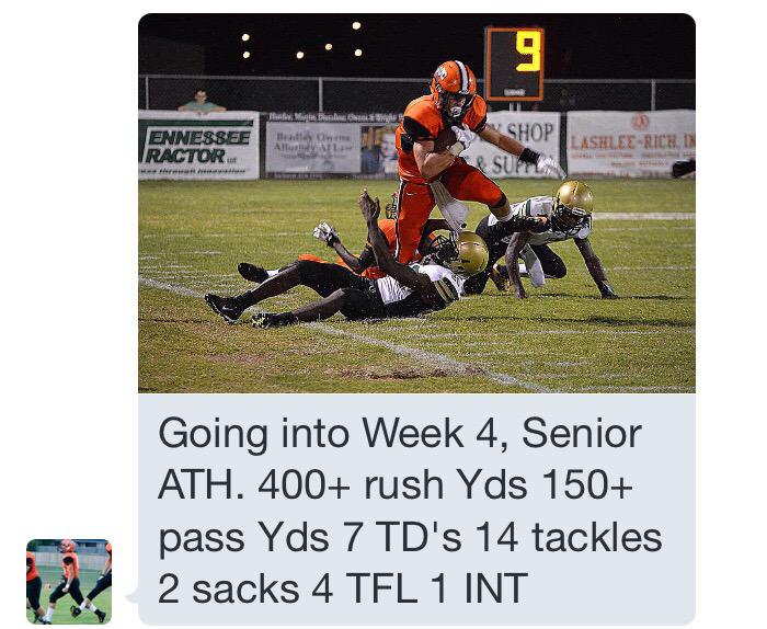 KeyPlayerNation's tweet image. #KeyPlayerStats @austinduncan0 4-0! 34-27W 100+ Yds 10 tackles 1TD 2 sacks 🔑🏈📈 hudl.com/athlete/225945…