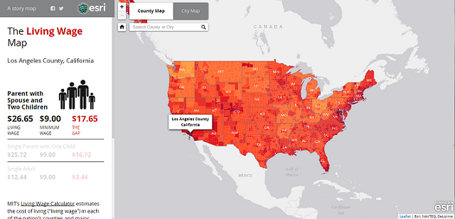 Esri on X: "Living Wage map shows gaps between minimum wage and cost of  living across U.S. http://t.co/zrcPprmX5T #data http://t.co/4vgzYMxpd2" / X