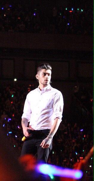 zayn in white shirt