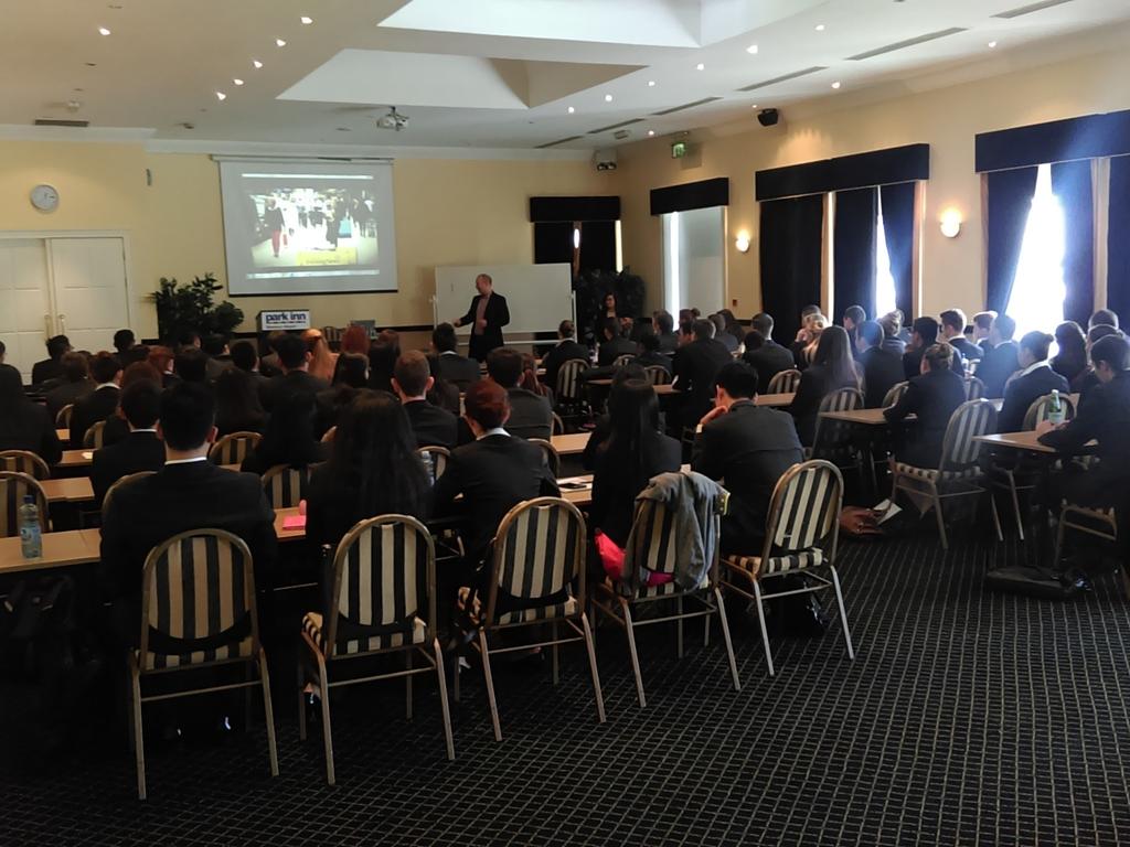 Tom Lyas hunting for Shannon grads who were born to be purple....#premierinncareers