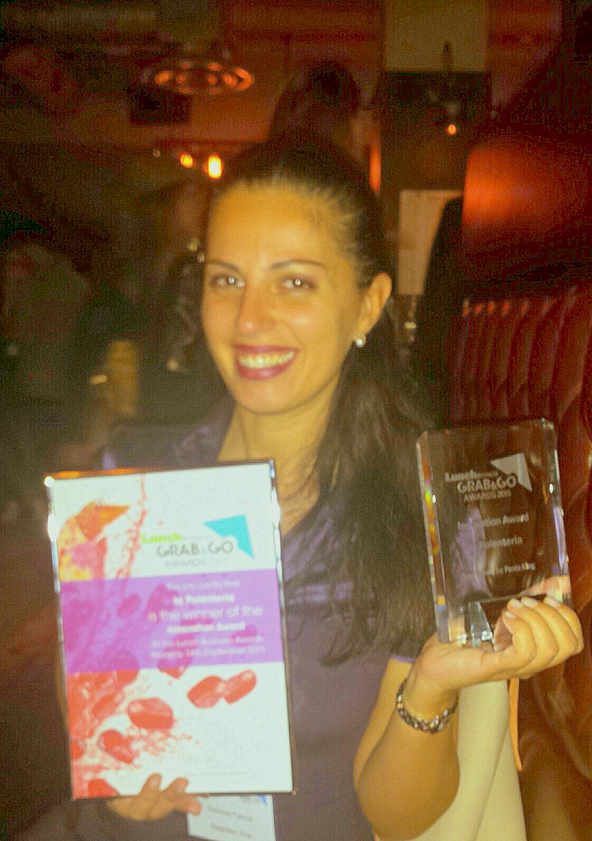 Sagitter_One's tweet photo. Our client @La_Polenteria is the #WINNER of #innovation #award2015 at #LBAwards2015 @LunchBusiness @Maria_Bracken http://t.co/NPcIrTiVXG