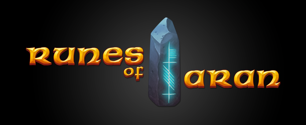 A quick logo design I did for upcoming #RPG title <a href="/runesofaran/">Runes of Aran</a> #gameart #gamedev #indiedev
