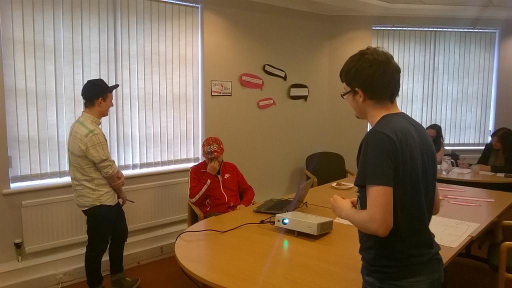 Ready4W0rk's tweet photo. Young people are coping well with the questions from the Dragons! http://t.co/nRz1DcVc8L