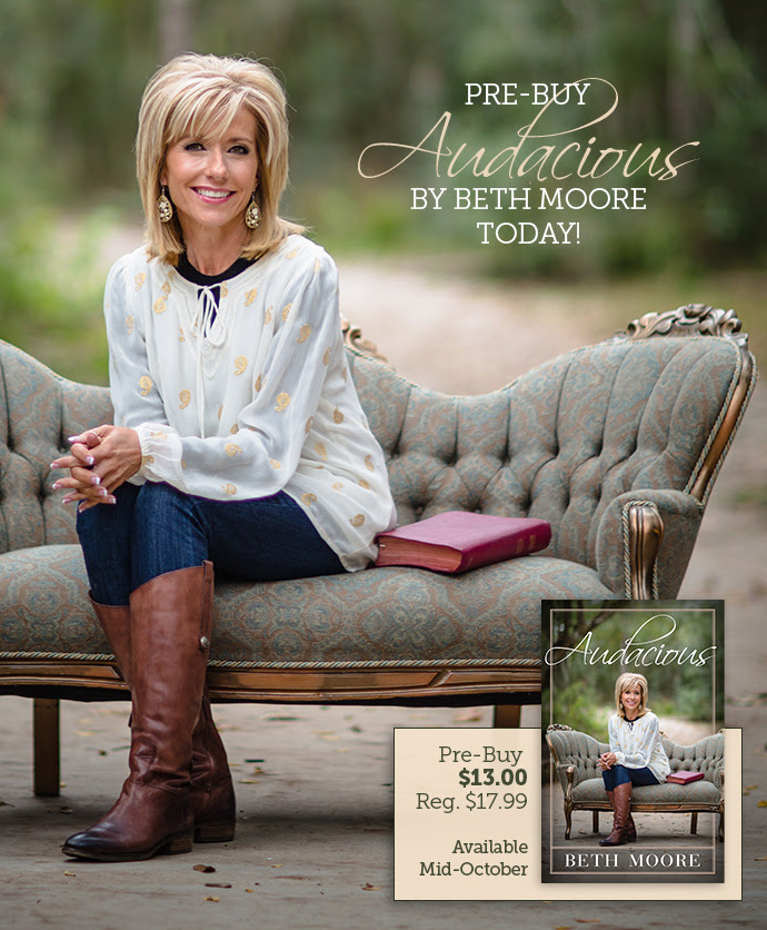 BHpub's tweet image. Pre-order Audacious by @BethMooreLPM for only $13.00 today! lfwy.co/1QeHmN9 #AudaciousBook