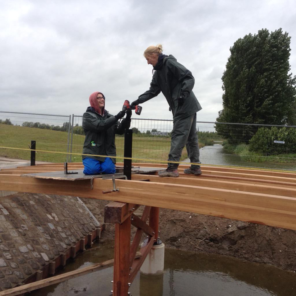 De nieuwe bruggen in het maximapark