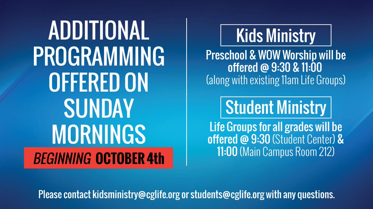 CGKidsMinistry's tweet image. #newprogramming