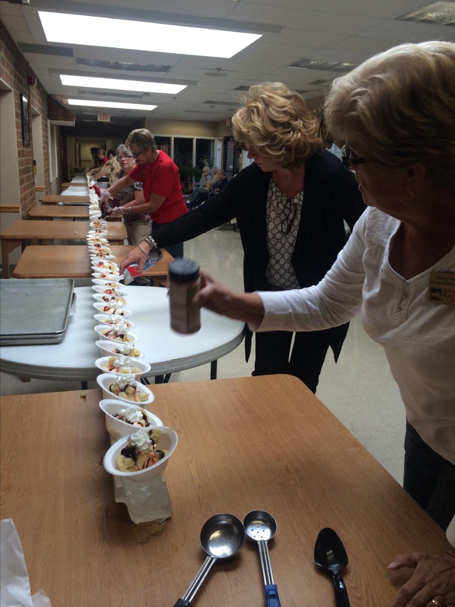 120 foot banana split to celebrate the end of summer!