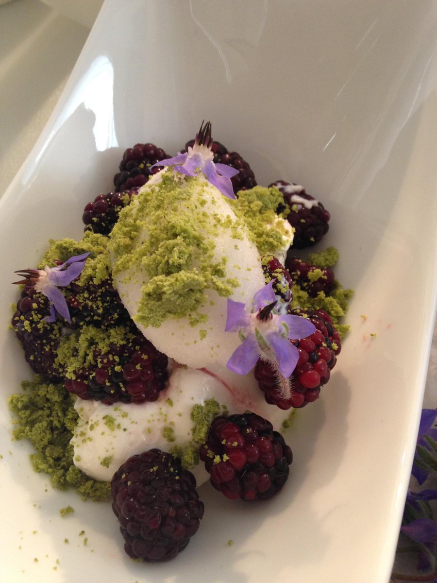 ChefDavidDunlap's tweet image. black berry parfait, verjus sorbet
#mapleandpine