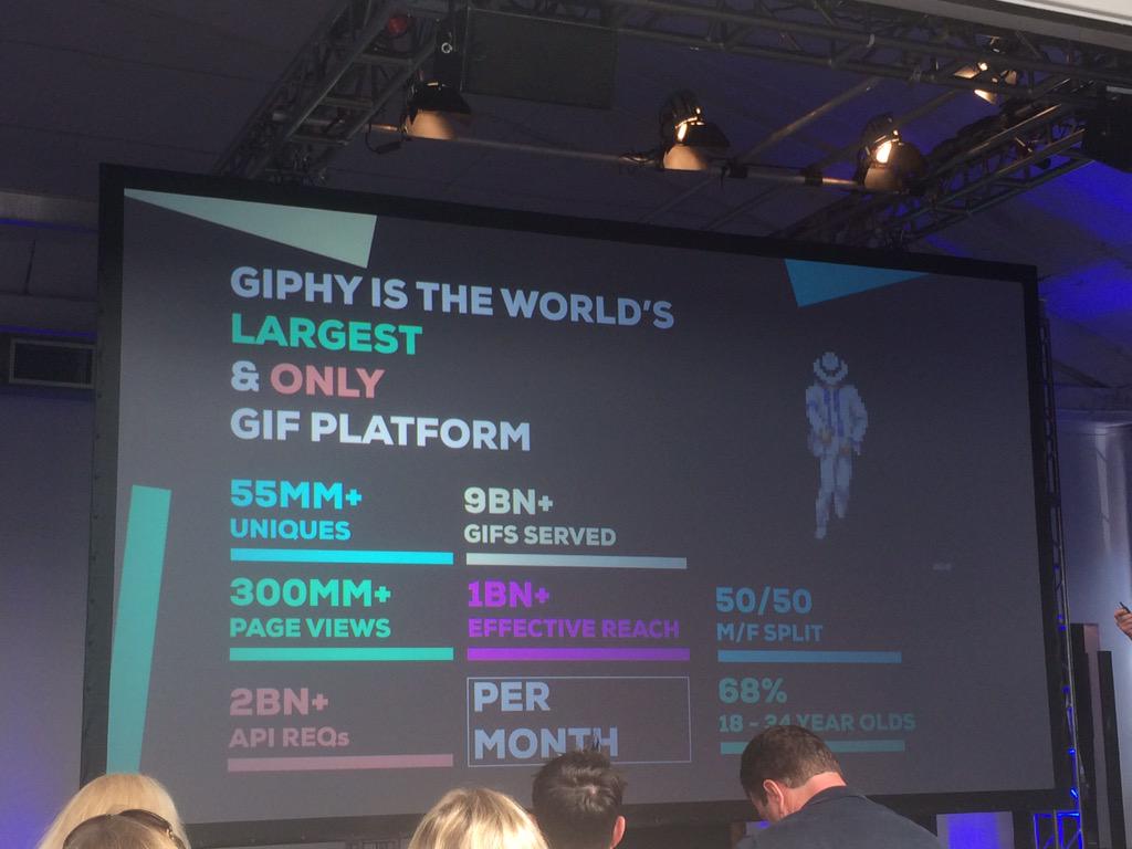 kerrymflynn's tweet image. .@giphy w brand + publishers partnerships boasts it has a reach of well over 1 billion. Other stats #AppFront
