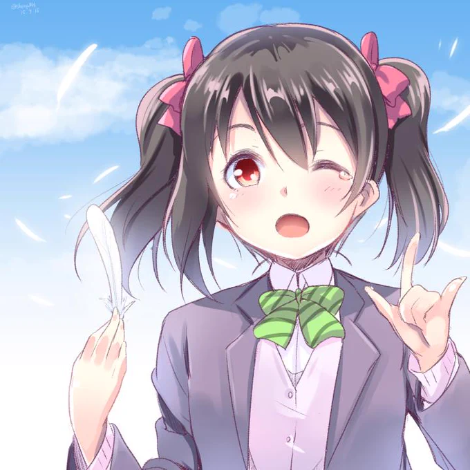 にこにーこそ  ラブライブの原点!   宇宙一アイドルの道はまだまだ続く… ワンドロ最終日お疲れ様でしたっ!  楽しい思い出が一杯のいい日々でした( ' ▽ ` )  #ラブライブ版深夜の真剣お絵描き60分一本勝負 