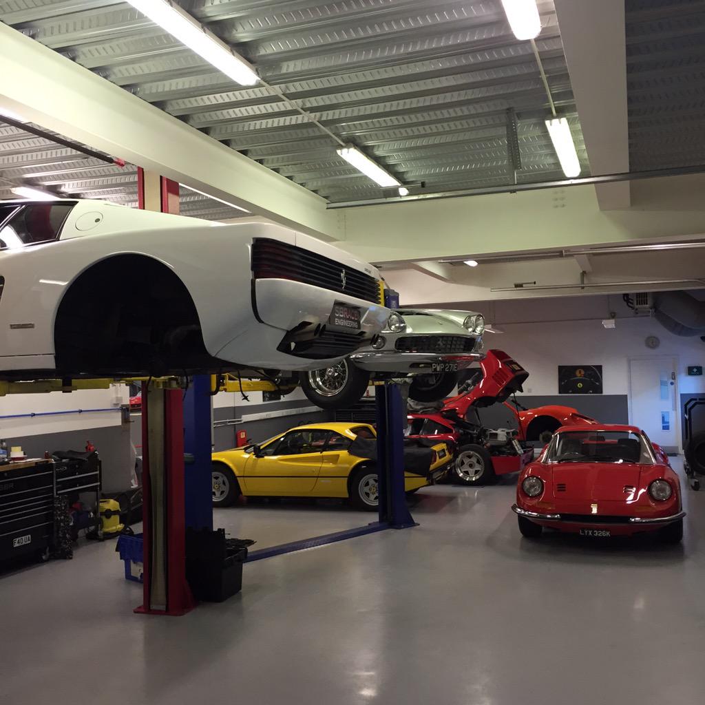 Our workshop is looking pristine! A Ferrari dream sbraceengineering.com