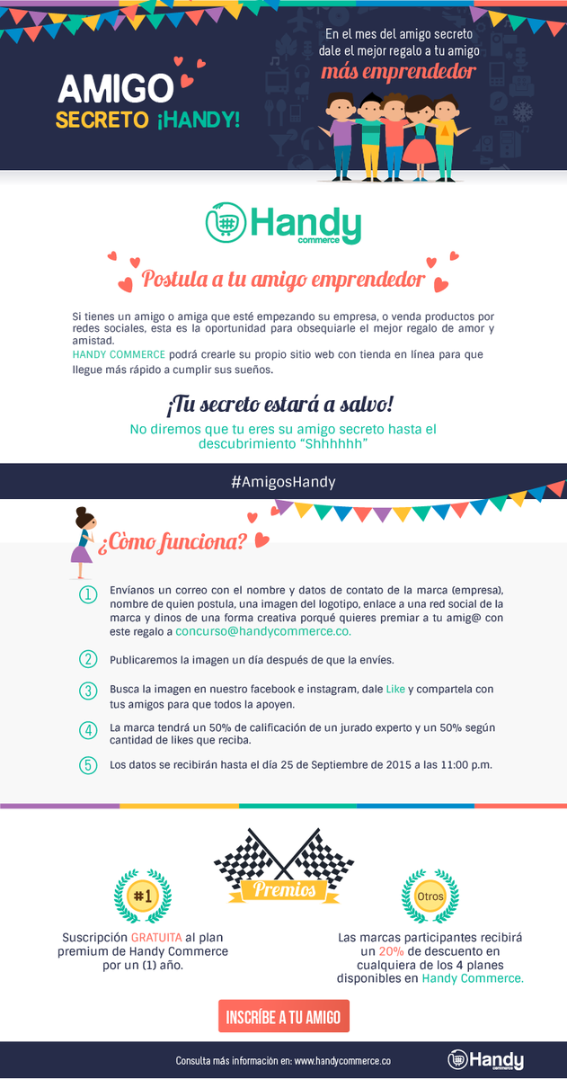 HandyCommerce's tweet photo. Postula a tu amigo más #emprendedor y gana una tienda en línea para su negocio. Conoce más http://t.co/vmt0owvh40 http://t.co/ASQUfSvVBM