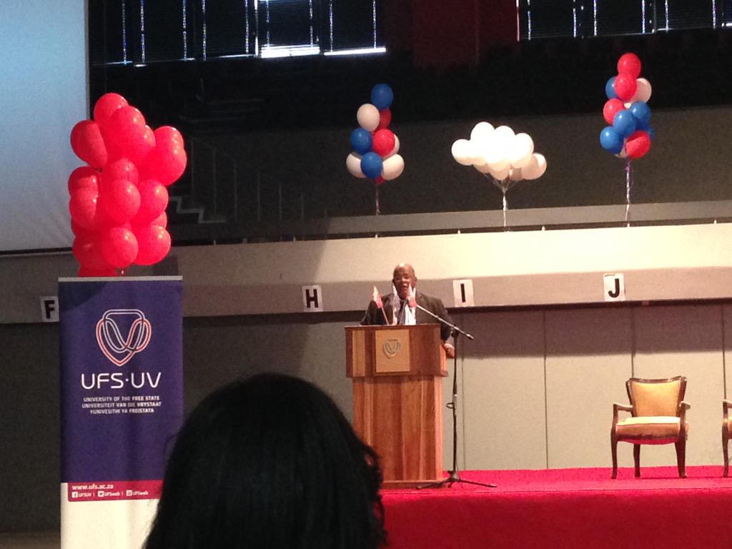 IRAWA_NEWS's tweet photo. Professor Jonathan Jansen on stage @UFSweb @KovsieFM97 @JJ_UFS #UFS #UFSGreatness #UFSContinuesitswinningstreak http://t.co/aPadQ9VXqw