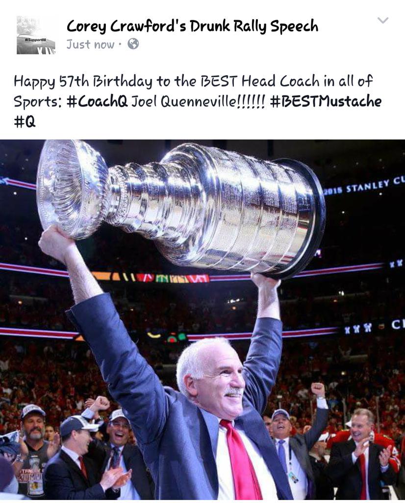 Happy 57th Birthday to Joel Quenneville   