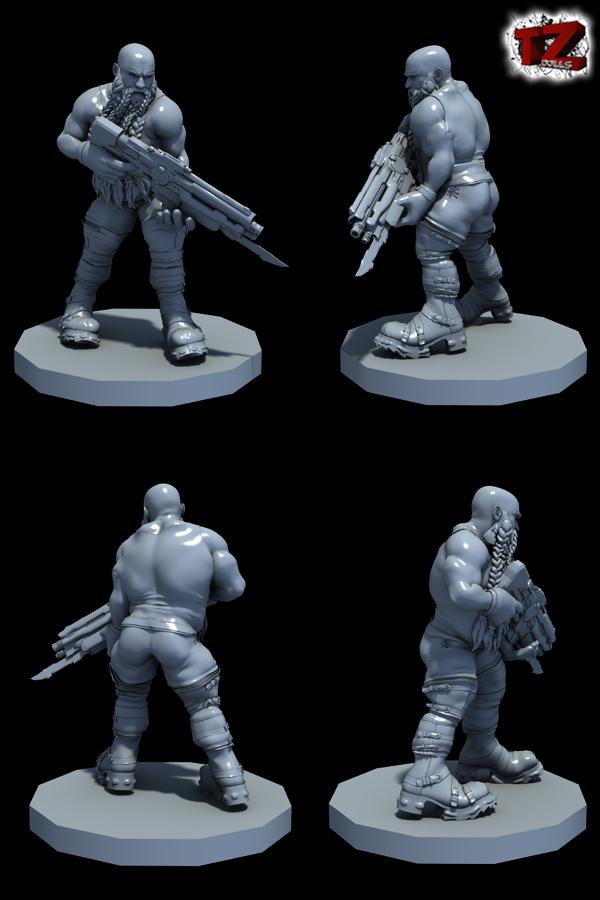 Nouveauté semaine 38
#Figurine Garde - série Nain-Biker
#3Dprinted 
tzdolls.fr/fr/nain-biker/…