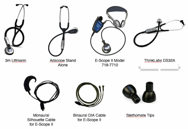 HearingHealthM's tweet photo. Stethoscope options for hearing aid users. #audpeeps http://t.co/aDt9uYuSfs http://t.co/KzFOFt417I